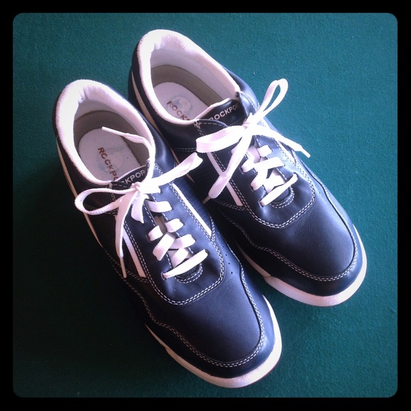 rockport navy shoes